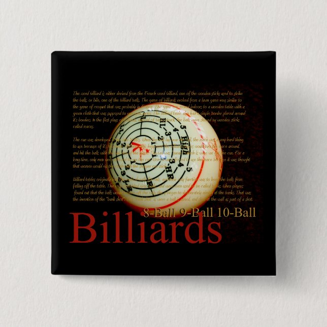 Billards Button (Vorderseite)