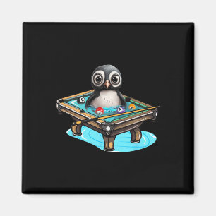 Billards Penguin Hustler Pool Snooker Pop spielen Magnet