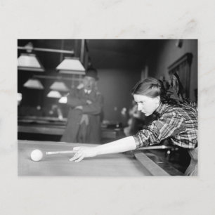 Billardspiel, 1910 postkarte
