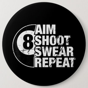 Billardspieler für den Acht-Ball-Billard Button