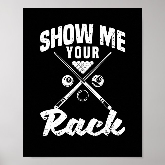 Billardspieler Snooker Sport Poster (Vorne)