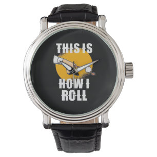 Billardspieler So rollt Snooker Armbanduhr