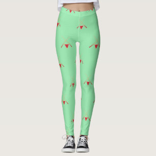 Billardtisch auf Grün Leggings