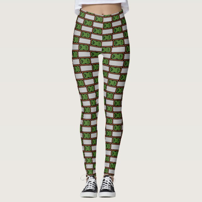 Billardtisch Leggings (Vorderseite)