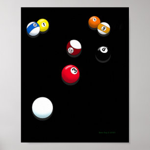 Billardtisch Poster