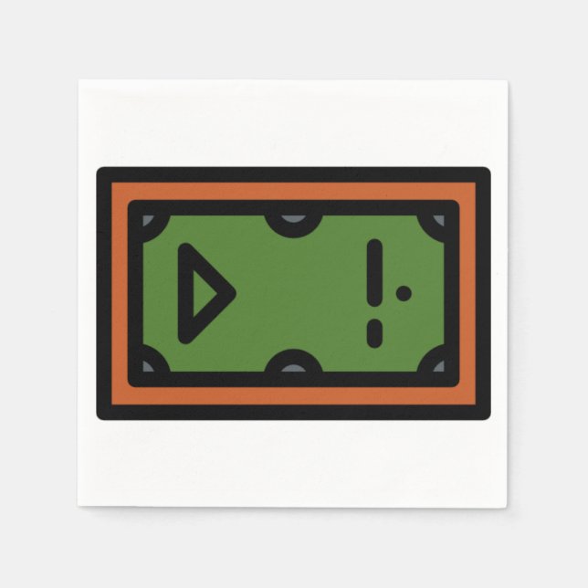 Billardtisch Serviette (Vorderseite)