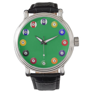 Billardtisch und -tische armbanduhr