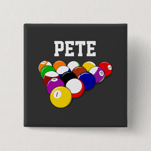 Billardvorlage, beliebtes Design Button