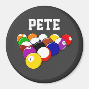 Billardvorlage, beliebtes Design Magnet