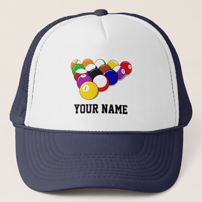 Billardvorlage, beliebtes Design Truckerkappe (Vorderseite)