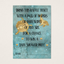 Billet baby shower Raffle / Dolphin maman & bébé