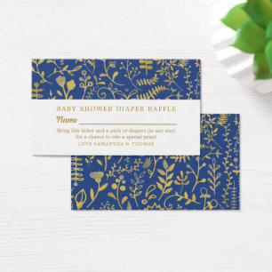 Billet Blue & Gold Oriental Floral, Déchets