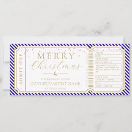 Billet cadeau Royal Blue Stripe Concert Carte