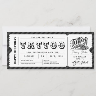Billet Carte Cadeau Certificat Chèque Cadeau Tatou