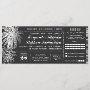 Billet Chalkboard destination invitations de maria