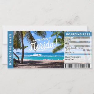 Billet de Carte d'Embarquement Cadeau pour un Voya