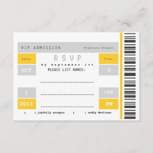 Billet de concert RSVP