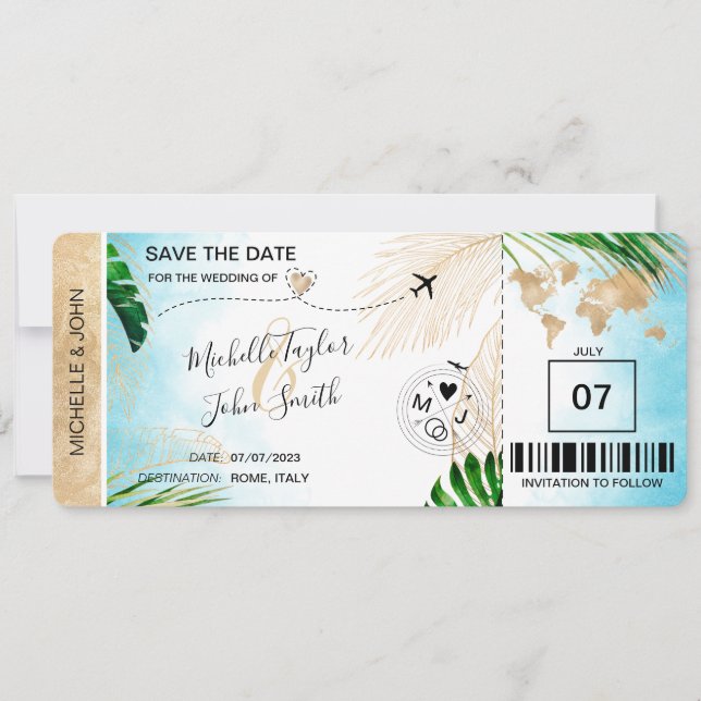 Billet de Sauvegarder la Date Carte du Monde Bille (Devant)