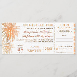billet d'embarquement tickets mariage invitations 