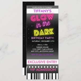 Billet Invitation Anniversaire   Luminosité dans l