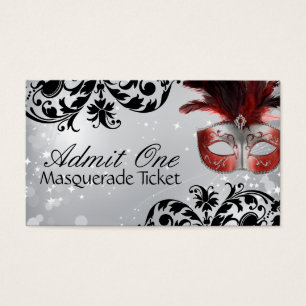 Billets d'admission de mascarade
