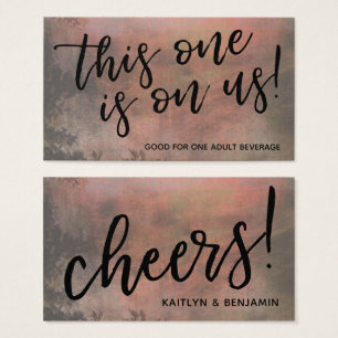 Billets de Boisson Décontractés Typographie Grunge