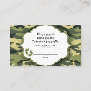 Billets de loterie Camo Vert ou insérer des cartes