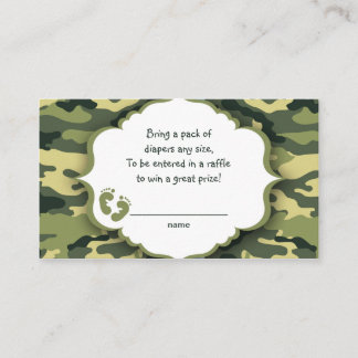 Billets de loterie Camo Vert ou insérer des cartes
