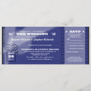 Billets Mariage de première vidéo Invitations