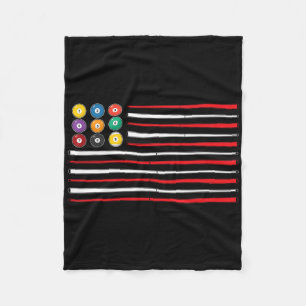 Billiard American Flag Cue Pool Billiard Player G Fleecedecke
