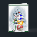 Billiard Ball Snowman Weihnachten<br><div class="desc">Cue Ball Snowman ist auf vielen lustigen Weihnachtsartikeln bezaubernd. Große Geschenkideen für Liebhaber des Spiels der Billard.</div>