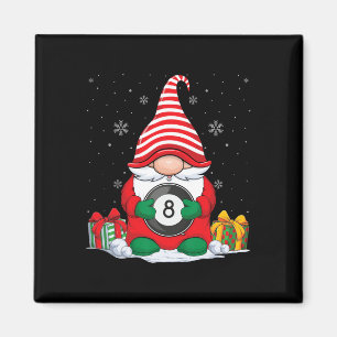 Billiard Ball Weihnachtsgnomes Niedlich Billiard B Magnet