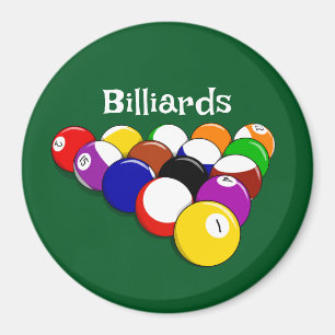 Billiard Balls Design Magnet