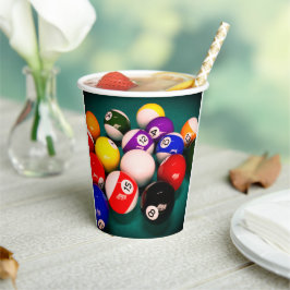 Billiard Balls Pappbecher