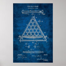 Billiard Balls Patent Art #3 Pool Room Decke