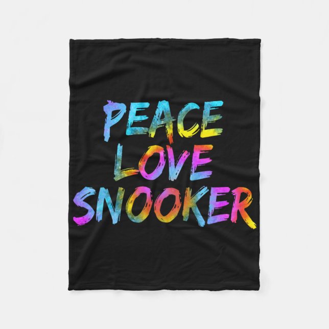 Billiard Billiard Billiard Billiard Billiard Peace Fleecedecke (Vorderseite)