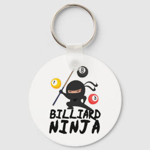 Billiard Billiard Ninja Pool Player 8 Funny Schlüsselanhänger