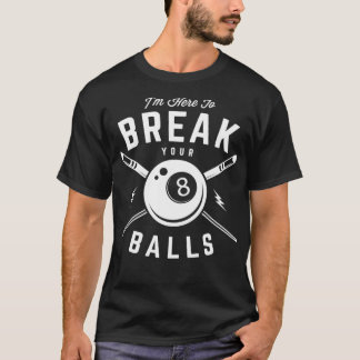 Billiard Billiards Snooker Cue Geschenk 2 T-Shirt