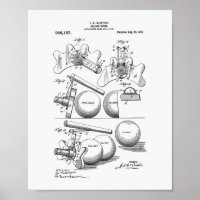 Billiard Bridge 1910 Patent Art - Weißbuch