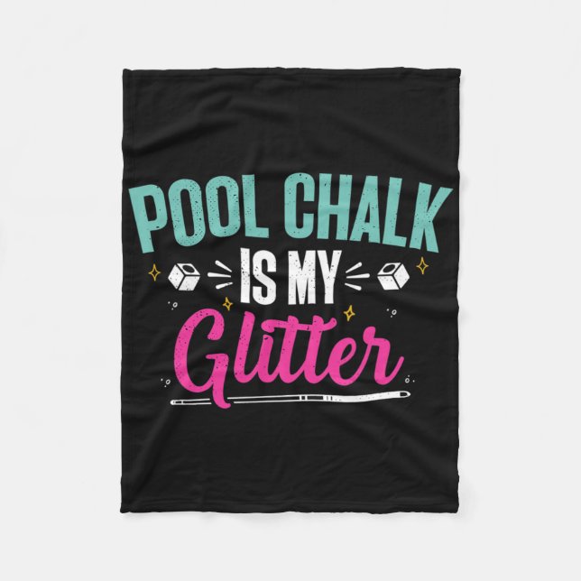 Billiard Chalk Funny Pool Shooter Master Billiard Fleecedecke (Vorderseite)