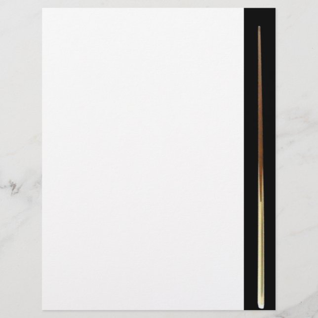 Billiard Cue Letterhead (Vorderseite)