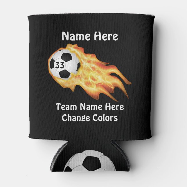 Billiard Flaming Soccer Team spendet PERSONALISIER Dosenkühler (Vorderseite)