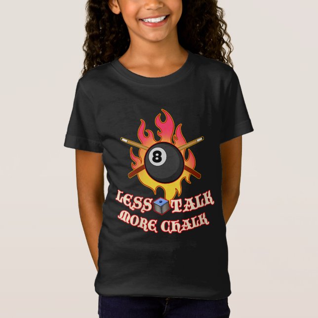 Billiard Lovers | Weniger reden mehr Chalk T-Shirt (Vorderseite)
