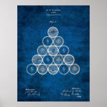 Billiard Patent Art #1 Pool Room Decke