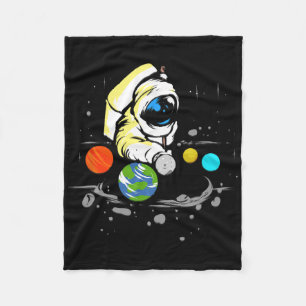 Billiard Player Astronaut Snooker Billiard Geschen Fleecedecke