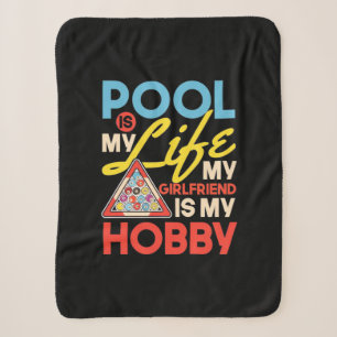 Billiard Player   Billard Pool ist mein Leben Sherpadecke