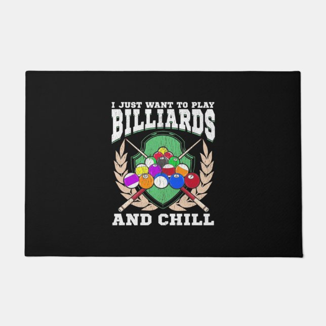 Billiard Player | Billard spielen Fußmatte (Vorderseite)
