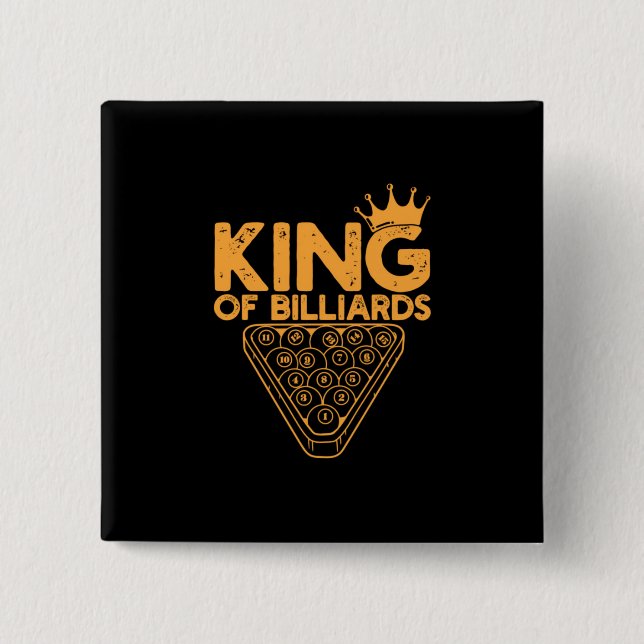 Billiard Player | Billardkönig Button (Vorderseite)