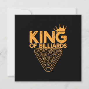 Billiard Player Billardkönig Einladung