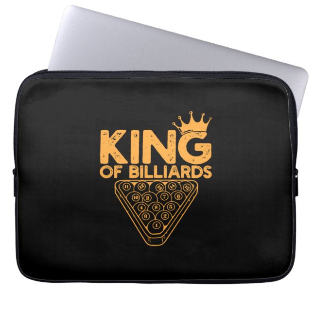 Billiard Player | Billardkönig Laptopschutzhülle (Vorderseite)